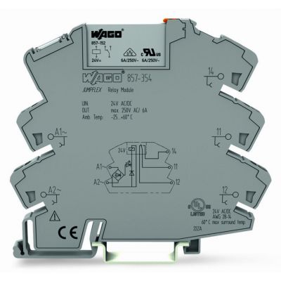 Podstawka z przekaźnikiem JUMPFLEX 24V AC/DC 1p 857-354 WAGO (857-354)